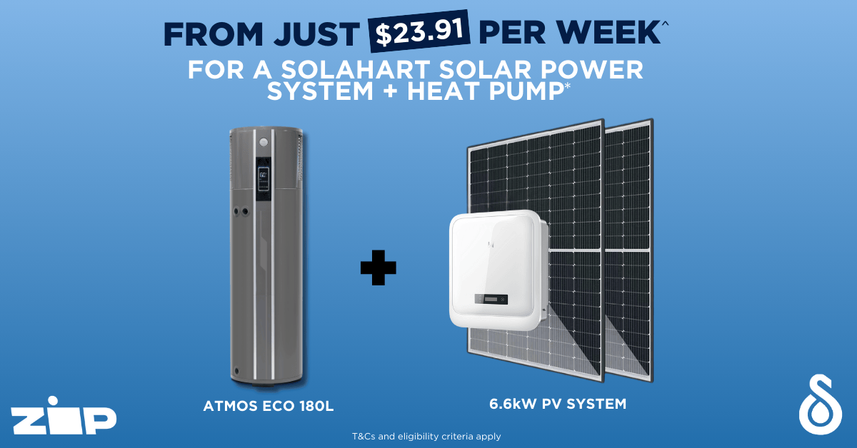 Solahart Solar Power and Heat Pump Combo from $23.91 per week from Solahart Adelaide South