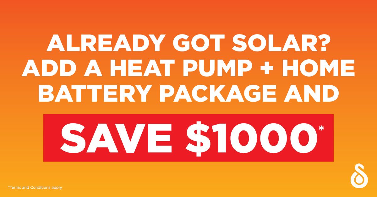 Save $1000 on Heat Pump & Home Battery Package T